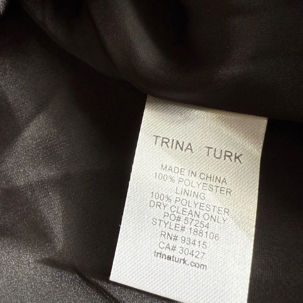 Trina Turk Purple Pleated Gold Chain Strap Tank Top – Size Large - Picture 10 of 12